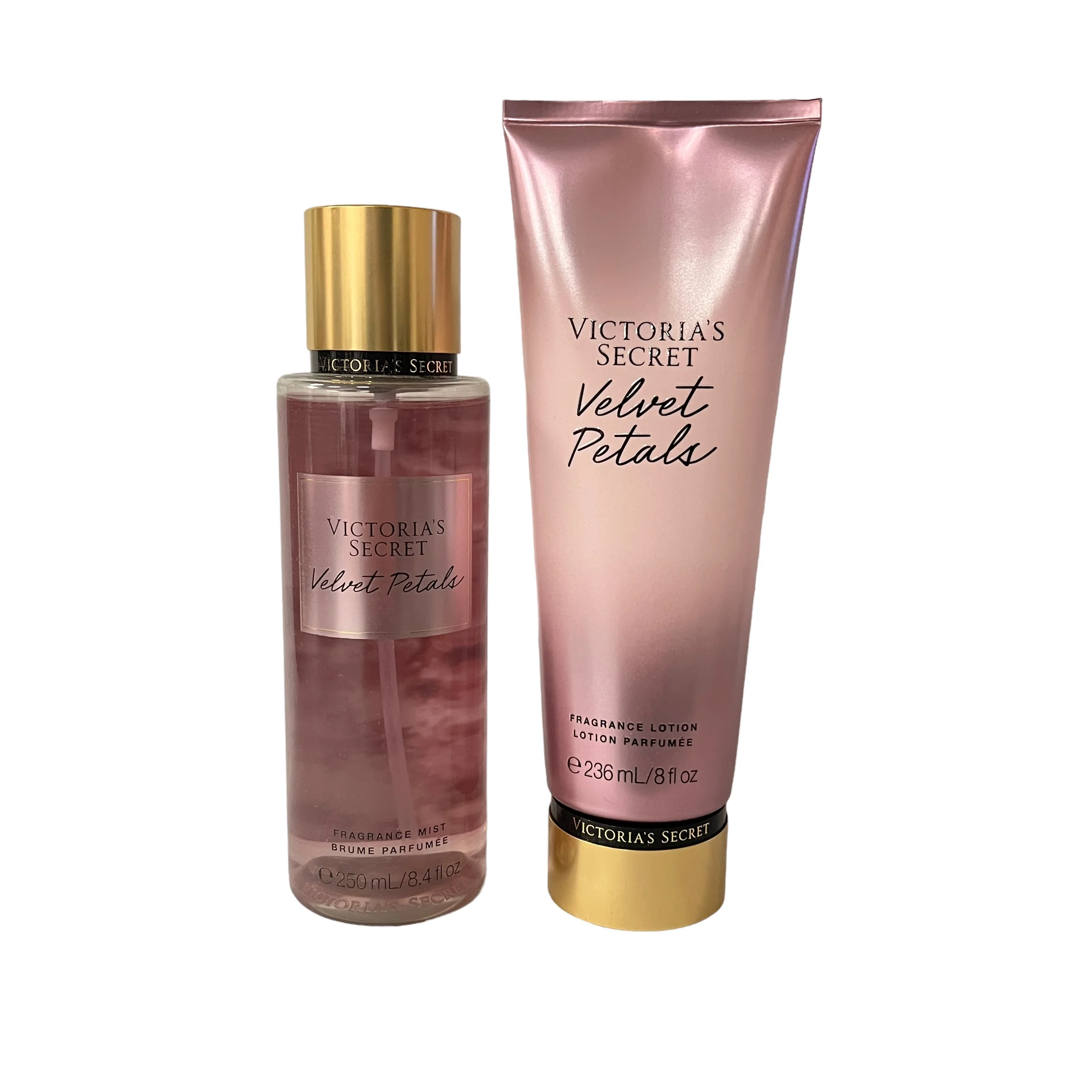 Victoria's Secret Velvet Petals Fragrance Mist and Body Lotion Gift Set (Velvet Petals)