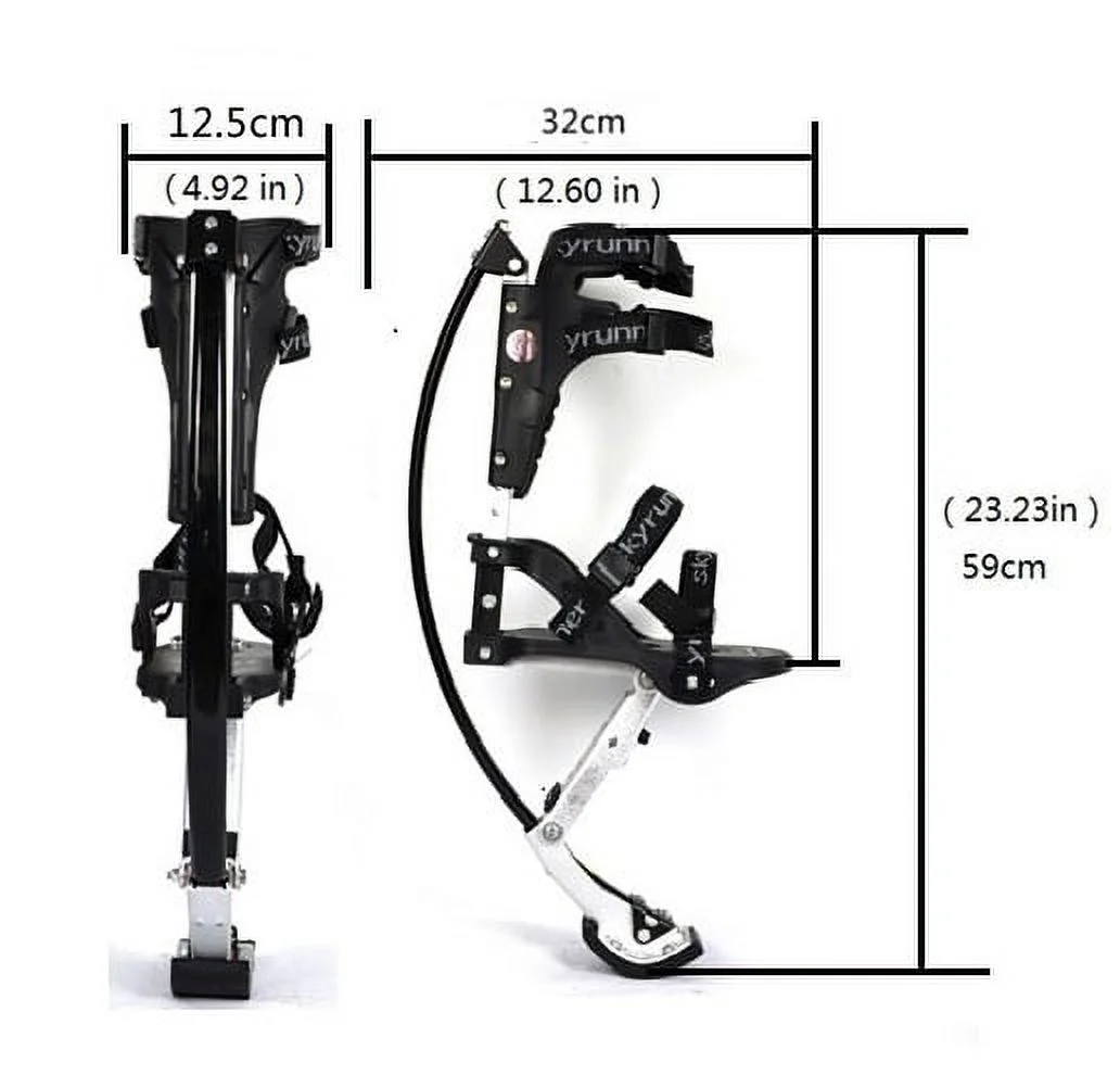 Kids/Child Youth Kangaroo Shoes Jumping Stilts Fitness Exercise (66-110lbs/30~50KG) Black