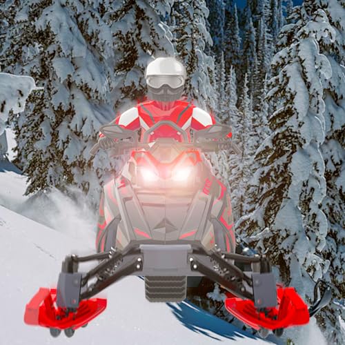 POCO DIVO Trail Blazer Snowmobile, 19” RC Tracked Snow Motorcycle Skimobile, 1/6 Racing Sports Motorbike, Dual Ski Snowboards Off-Road Sledge Motor Sled, Raido Control Tractor Rider Switchback Vehicle