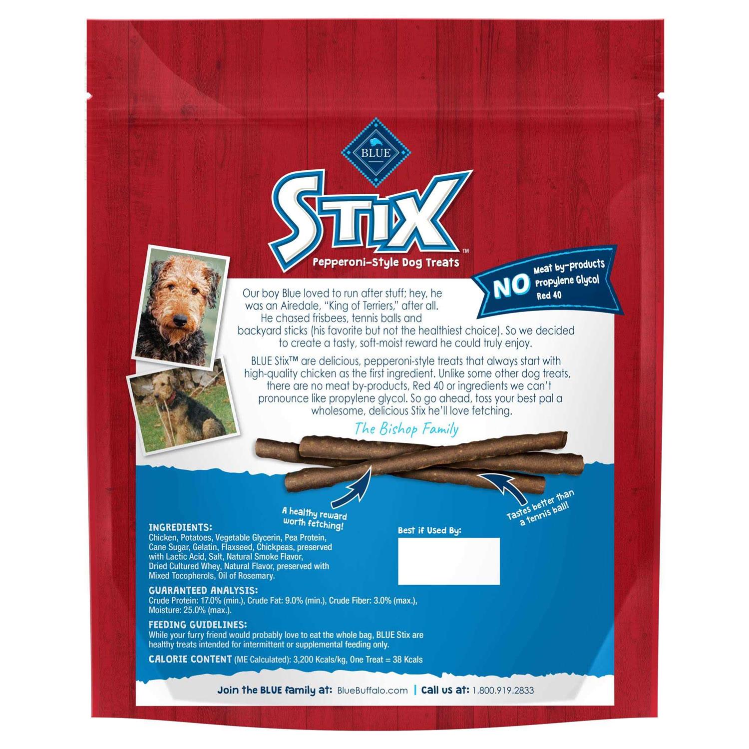 Blue Buffalo Stix Dog Treats - Pet Supplies online store
