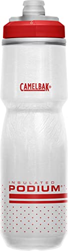 CamelBak Podium Chill Bike Insulated Squeeze Water Bottle Navy Stripe, 24oz