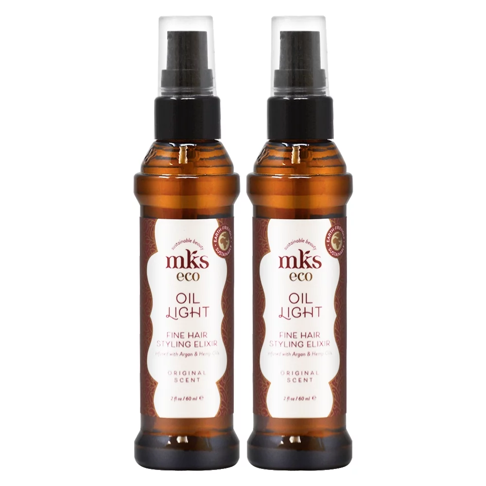 (Marrakesh) Mks Eco Oil Fine Hair Styling Elixir Original Light 2oz (Pack of 2)