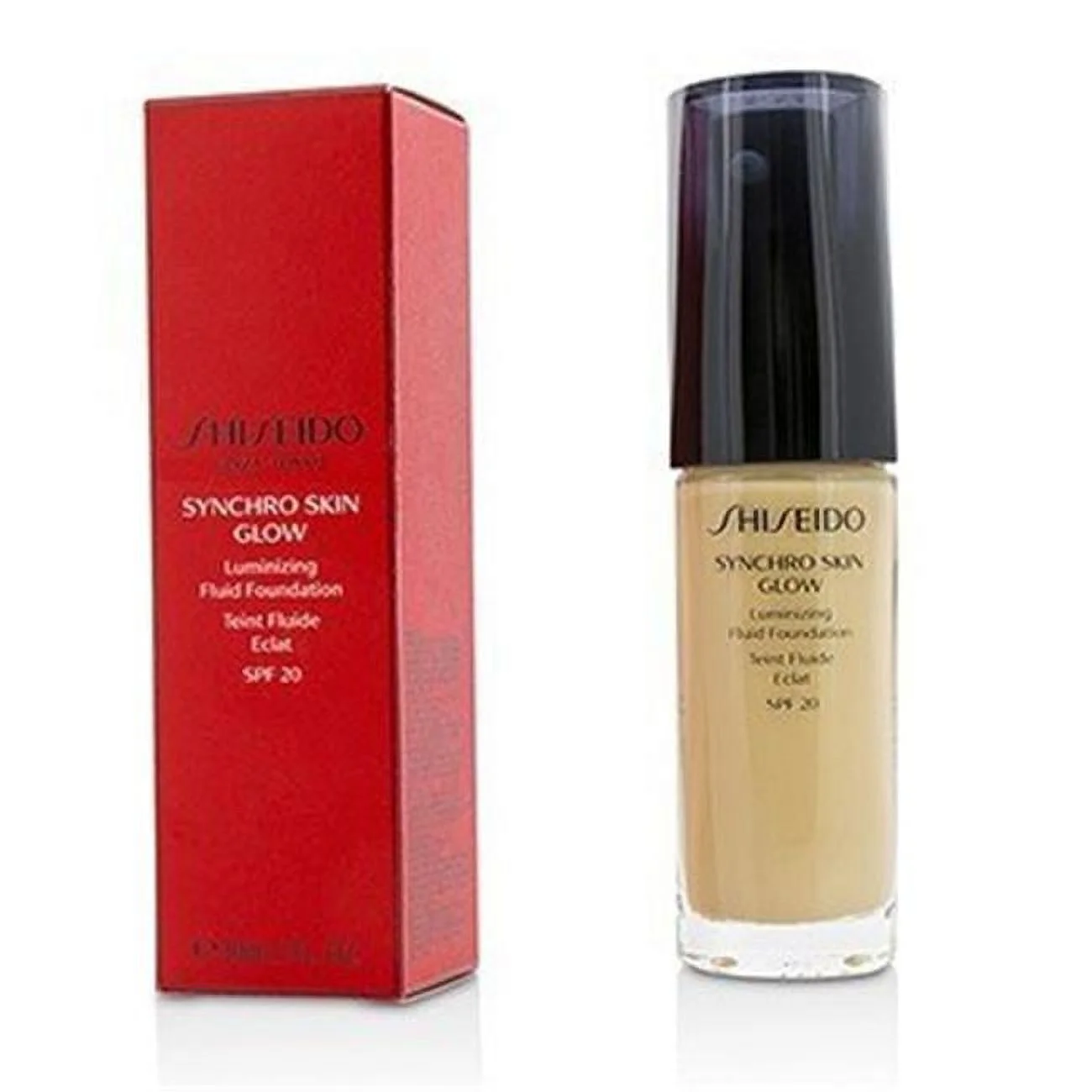 Shiseido 213146 1 oz Synchro Skin Glow Luminizing Fluid Foundation SPF 20 - No.Golden 2