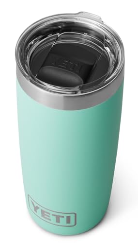 YETI Rambler 10 oz Tumbler, Stainless Steel, Vacuum Insulated with MagSlider Lid, Firefly Yellow