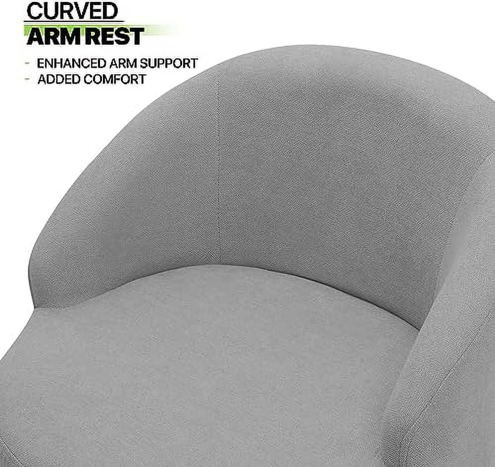 GEROBOOM SpaceSaving Vanity Stool Accent Chair Armchair Living Room Chair Leisure Chairs RongBOOMON Bathroom Seat Wood Legs Velvet Chair  Grey  Velvet