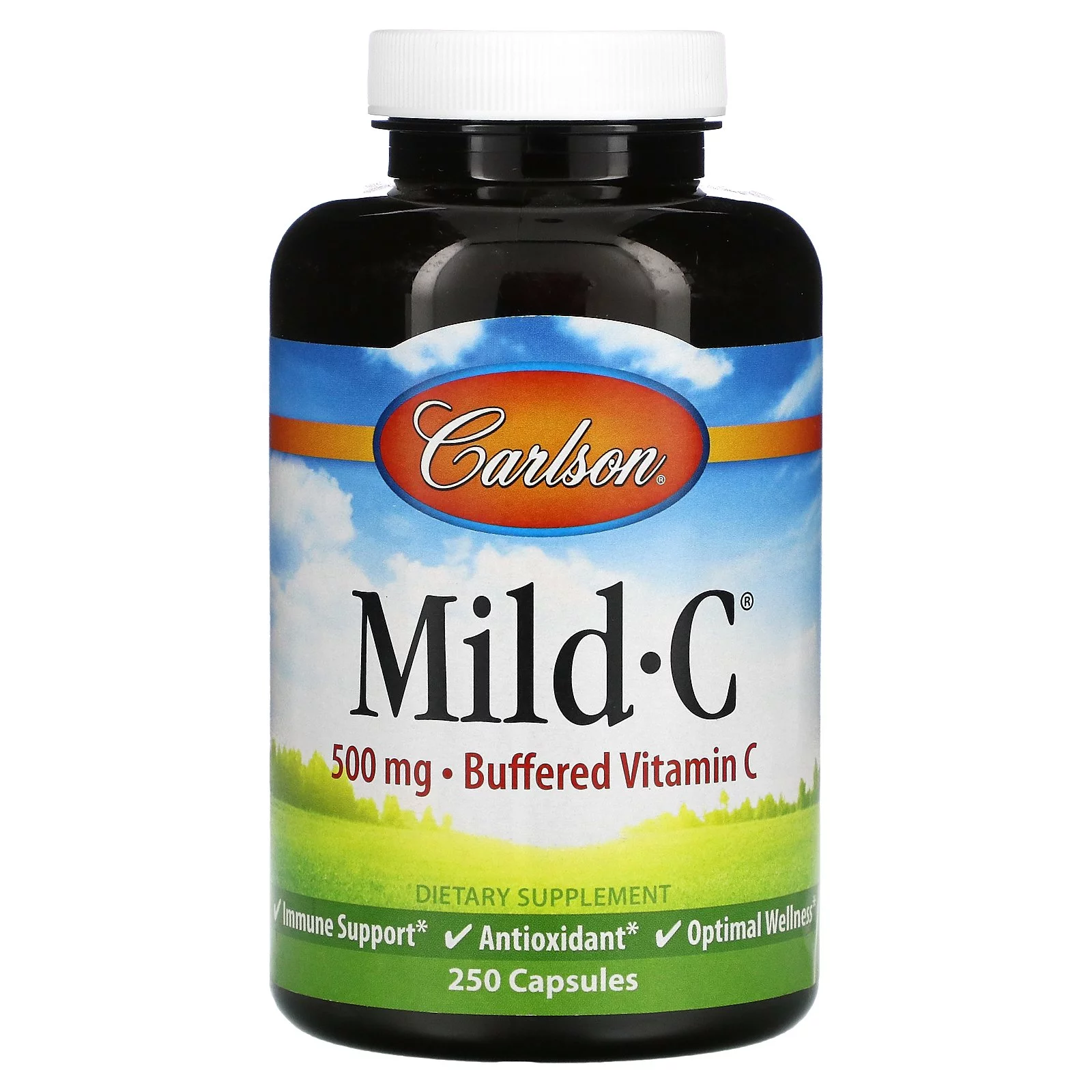 Carlson Labs - Mild-C Vitamin C 500 mg. - 250 Capsules