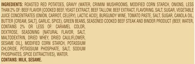 Marie Callender's Steak & Roasted Potatoes Frozen Meal, 11.9 oz - Pack of 6