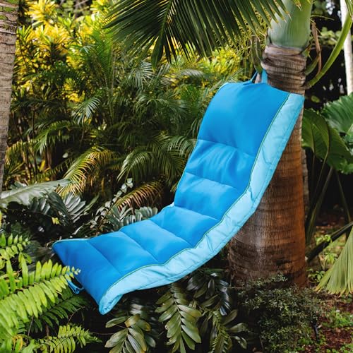 Big Joe Kona Hammock No Inflation Needed Pool Lounger with Headrest, Quick Draining Fabric, 4 feet Big