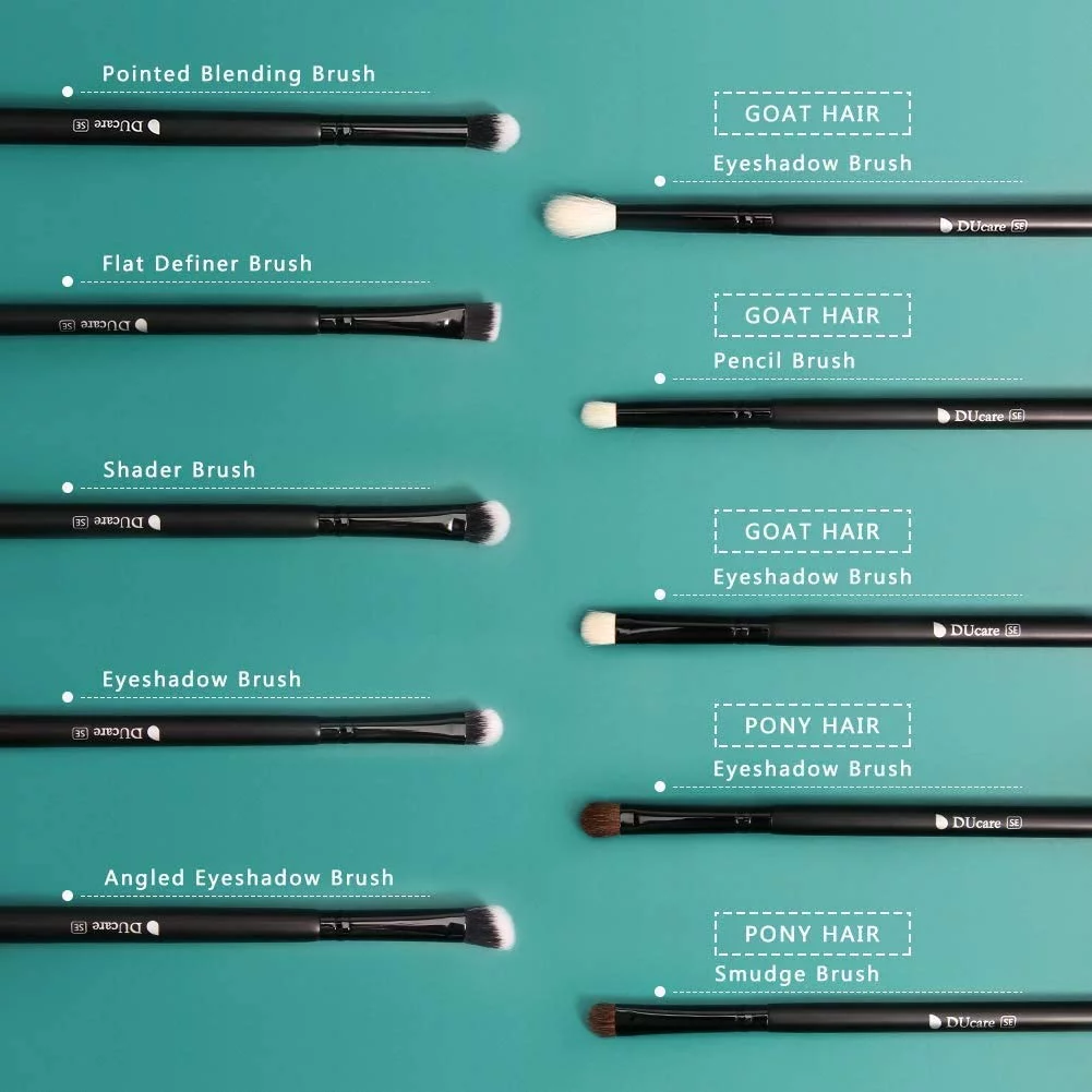 DUcare Makeup Brushes Professional 27Pcs Makeup Brush Kit Set Kabuki Foundation Blending Face Powder Blush Concealers Eye Shadows