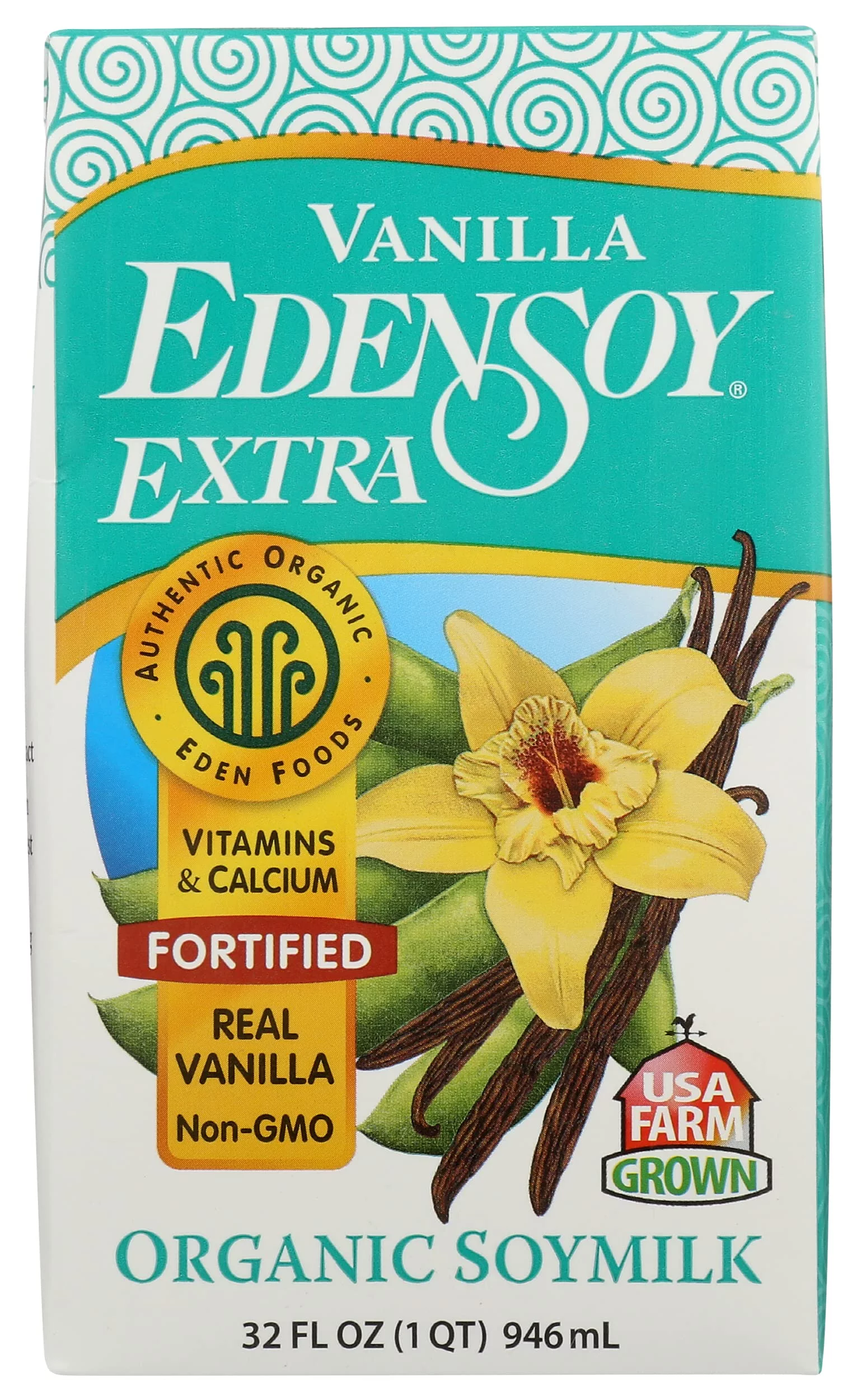 Eden Foods Organic Edensoy Extra Vanilla Soymilk, 32 Ounce