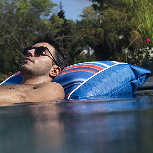 Big Joe Kona Hammock No Inflation Needed Pool Lounger with Headrest, Quick Draining Fabric, 4 feet Big