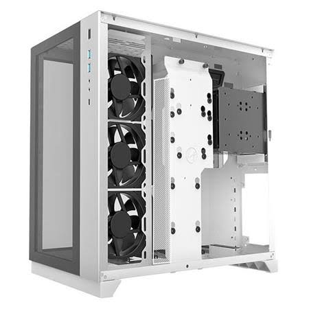 LIAN LI PC-O11 Dynamic White Tempered Glass on the Front and Left Sides, Chassis Body SECC ATX Mid Tower Gaming Computer Case