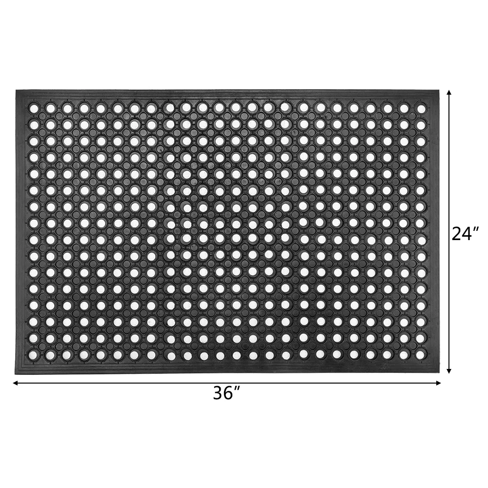 Ktaxon Rubber Floor Mat with Holes, 60