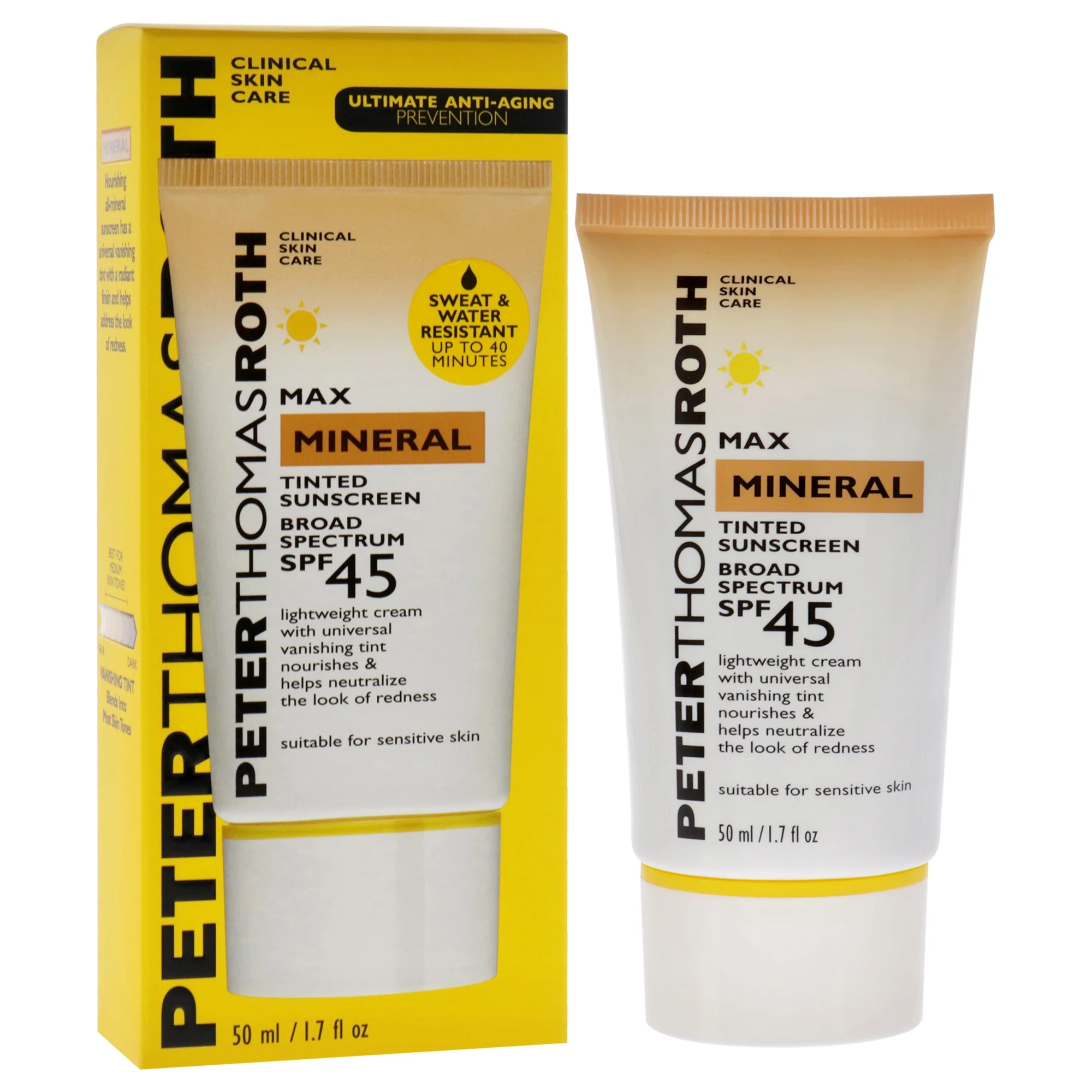 Peter Thomas Roth Max Mineral Tinted Sunscreen Broad Spectrum SPF 45 1.7 oz