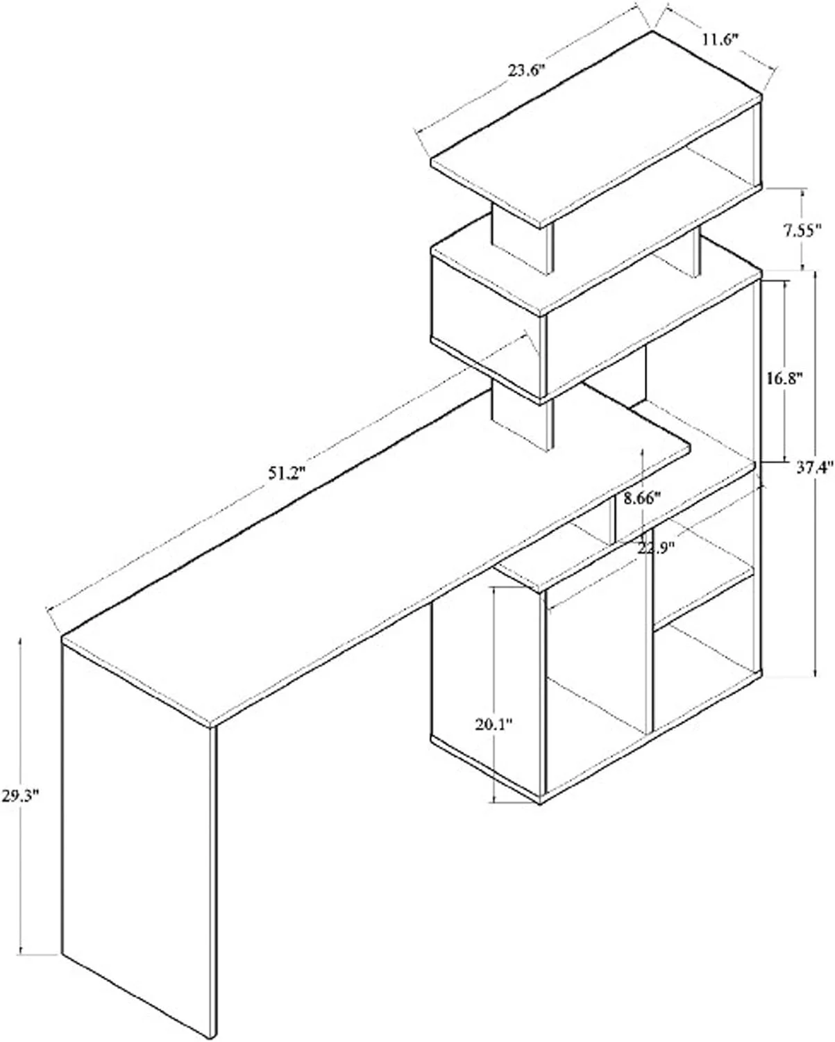 Foster Desks, Walnut Brown