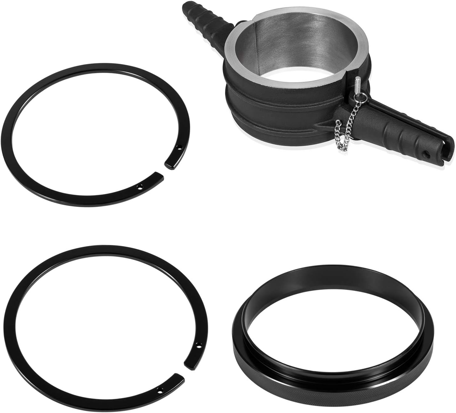 Piston Ring Compressor Tool 5.4 bore and Anti-Polishing Ring Adapter Set Alternative to 5299448 PT-7040 Compatible for Cummins ISX Caterpillar 3400 CAT C15