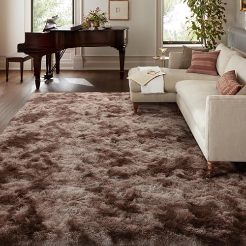 6x9 Ft Large Shag Black Rug for Living Room, Ultra Soft Fluffy Furry Area Rugs for Bedroom Indoor Floor, Aesthetic Carpet for Kids Home Decor