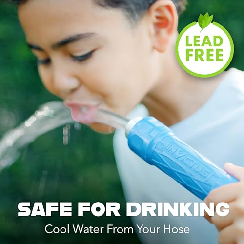 INVICTUS Garden Hose 50Ft x 5/8 in. Sprayer Nozzle Included, 2-Layer Heavy Duty Drinking RV Water Hose 50 Ft, Flexible, Lightweight, NON Expandable, Kink Resistant, Easy Connect Fittings, 400 PSI