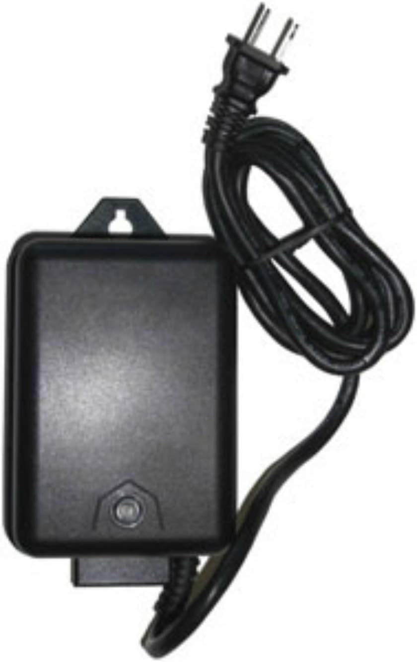 60W Transformer 120V Volt AC to 12V Volt LED & Halogen - Low Voltage Landscape Lighting Outdoor Weatherproof 60 Watt Light Electric Power Pack with Photocell Sensor & Timer - Black Case