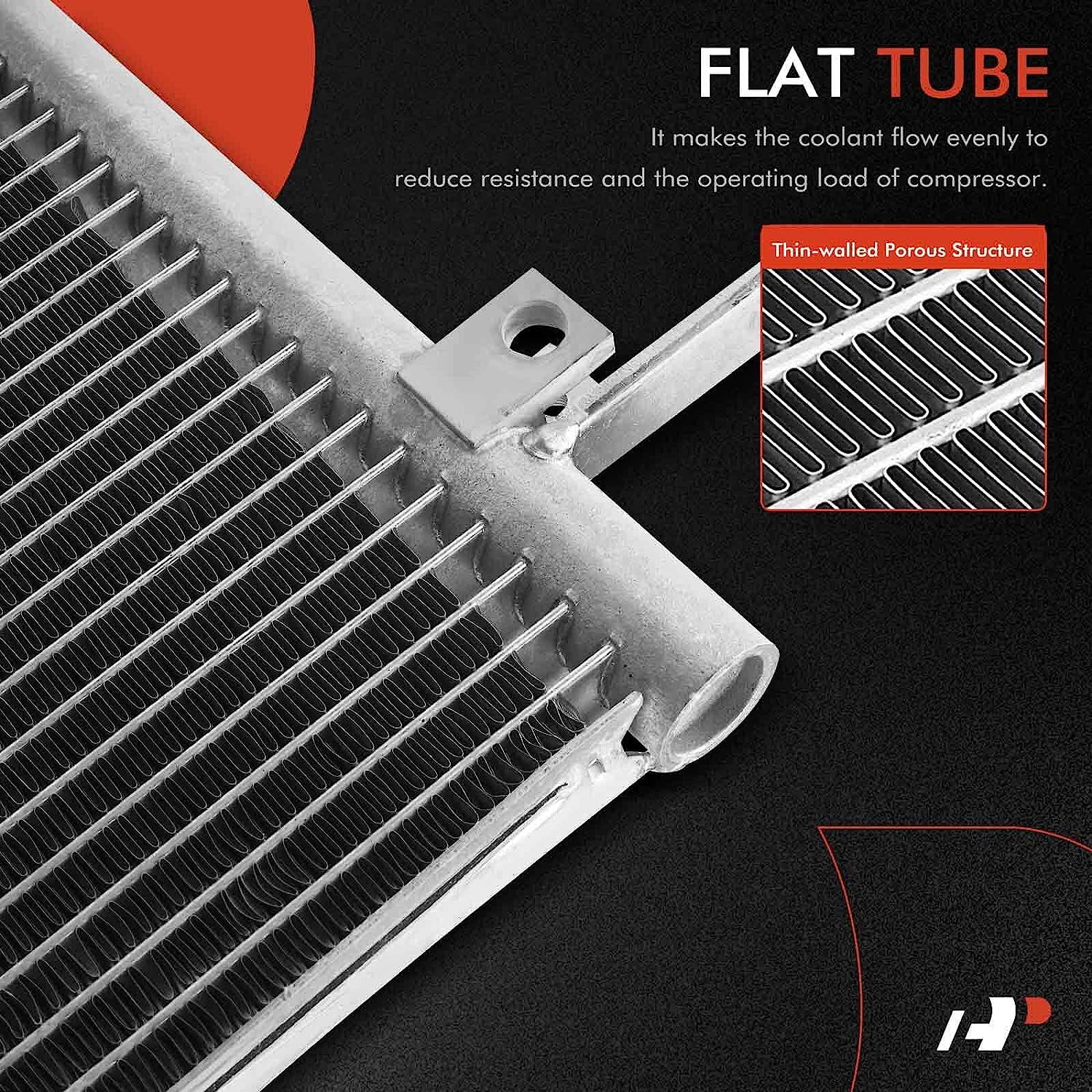 A-Premium Air Conditioning A/C Condenser Compatible with Land Rover Range Rover 1995-2002, Replace# 4852, 94257