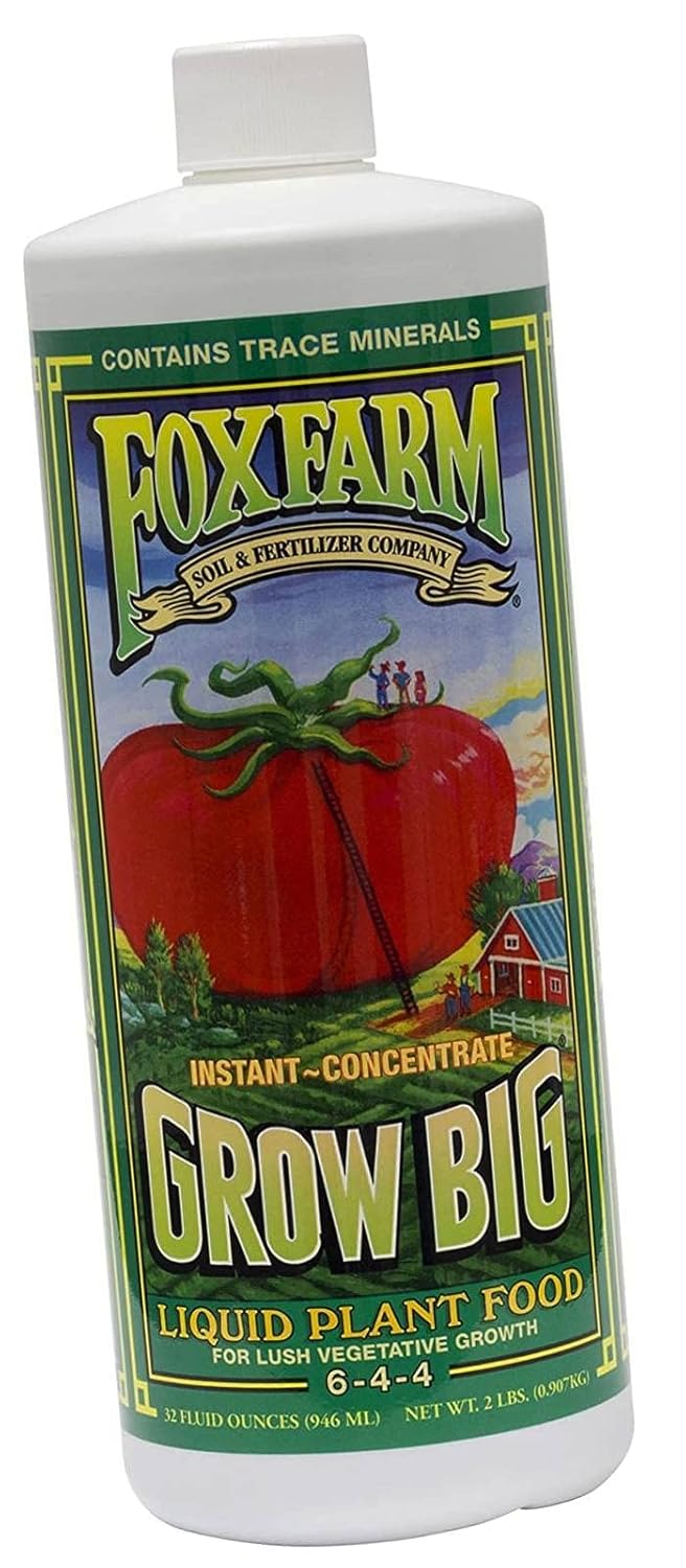 Fox Farm Grow Big Liquid Concentrate Fertilizer, 1 Quart