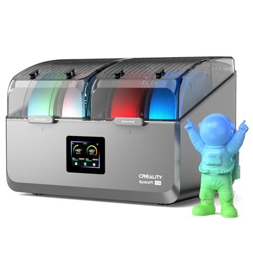 Creality Hyper PLA Filament 1.75mm, 30-600mm/s High Speed 3D Printer Filament, Dimensional Accuracy +/-0.02mm, Fit Most FDM 3D Printers, 4 Pack 1kg Spool(2.2lbs), Black & White