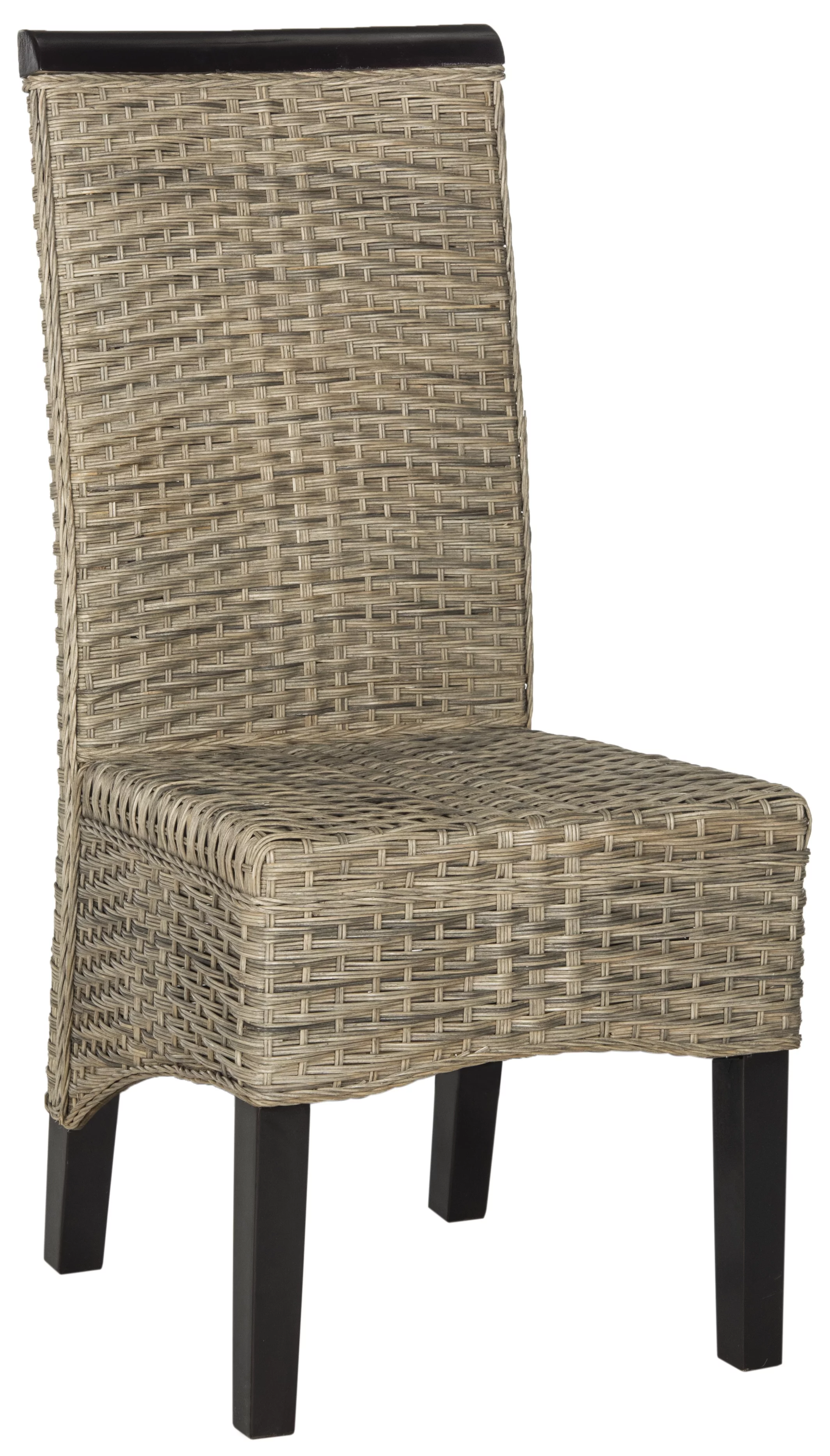 Safavieh Ilya Nautical Wicker 18''H Wicker Dining Chair, Set of 2