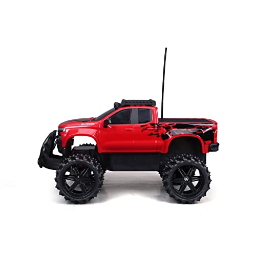 Maisto Tech R/C 1:16 Scale 2.4 GHz Off Road 2019 Chevrolet Silverado, Red
