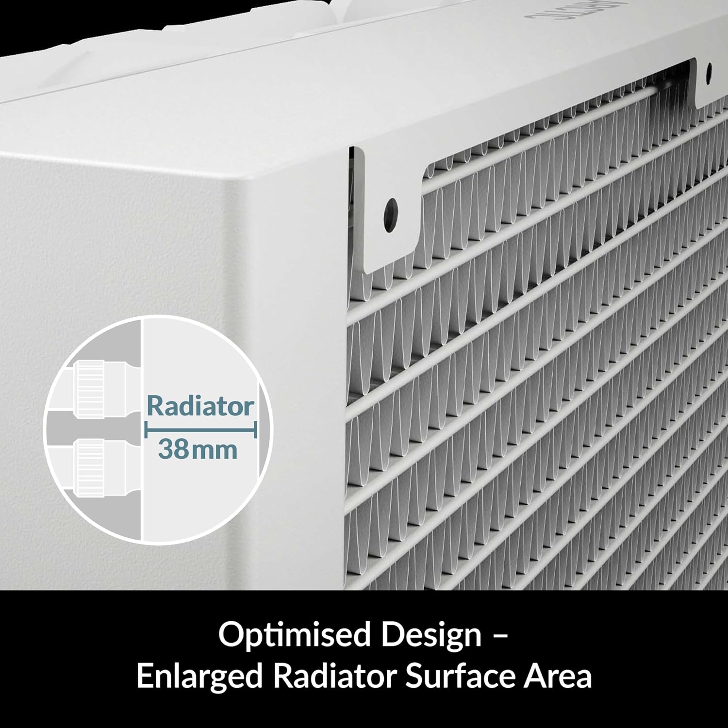 ARCTIC Liquid Freezer III 240 A-RGB - CPU AIO Water Cooler, Water Cooling PC, Intel & AMD, Efficient PWM-Controlled Pump, Fan: 200–2000 RPM, LGA1851 and LGA1700 Contact Frame - White