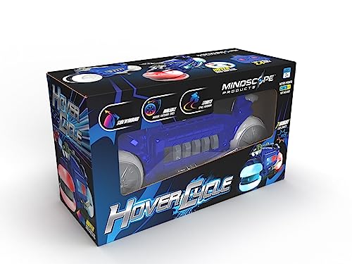 Mindscope Blue HoverCycle Radio Control Stunt Action Light Up LED Vehicle 49 MHz