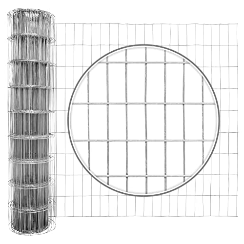 Fencer Wire 14 Gauge Galvanized Welded Wire Mesh Size 2 inch by 4 inch
