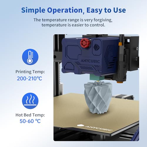 ANYCUBIC PLA+ 3D Printer Filament Bundle, PLA Plus 1.75mm Dimensional Accuracy +/- 0.02mm, Fit Most FDM 3D Printers, 1KG Spool, 2KG Gray+Gray