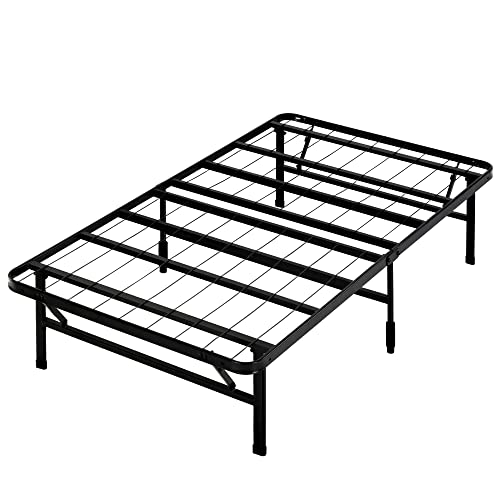 ZINUS Rumi 14in Full Metal Bed Frame, Quick Assembly SmartBase® Mattress Foundation, Heavy Duty Sturdy Steel with No Box Spring Needed, Eco-Friendly Packaging, Black