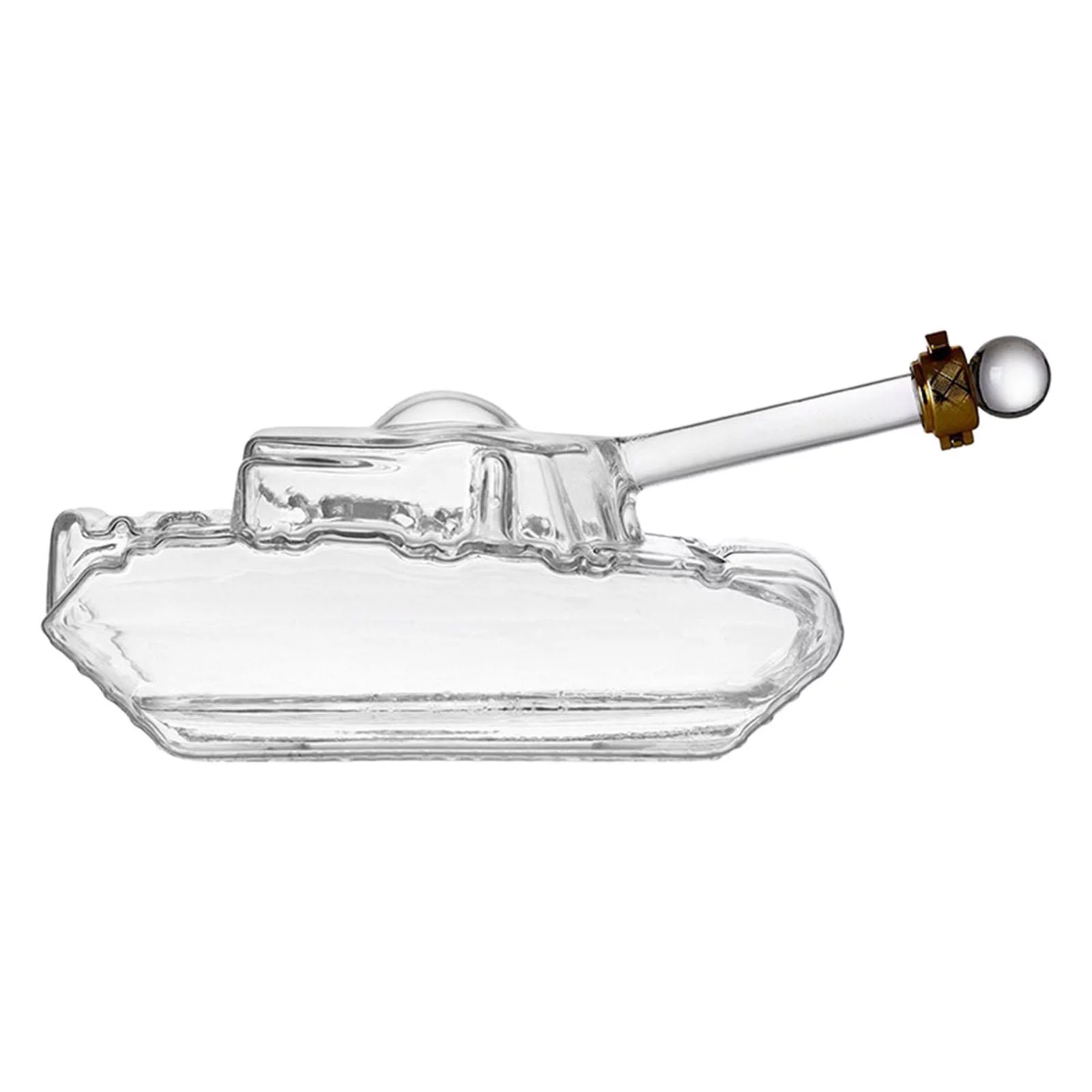 Decanter Friendly Scotchs Barware Clear Novelty Gift Tank Shaped for Office Men