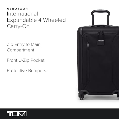 TUMI - Aerotour 4 Wheel Expandable Luggage - Men's and Women's Business and Leisure Travel Suitcase - 21.75