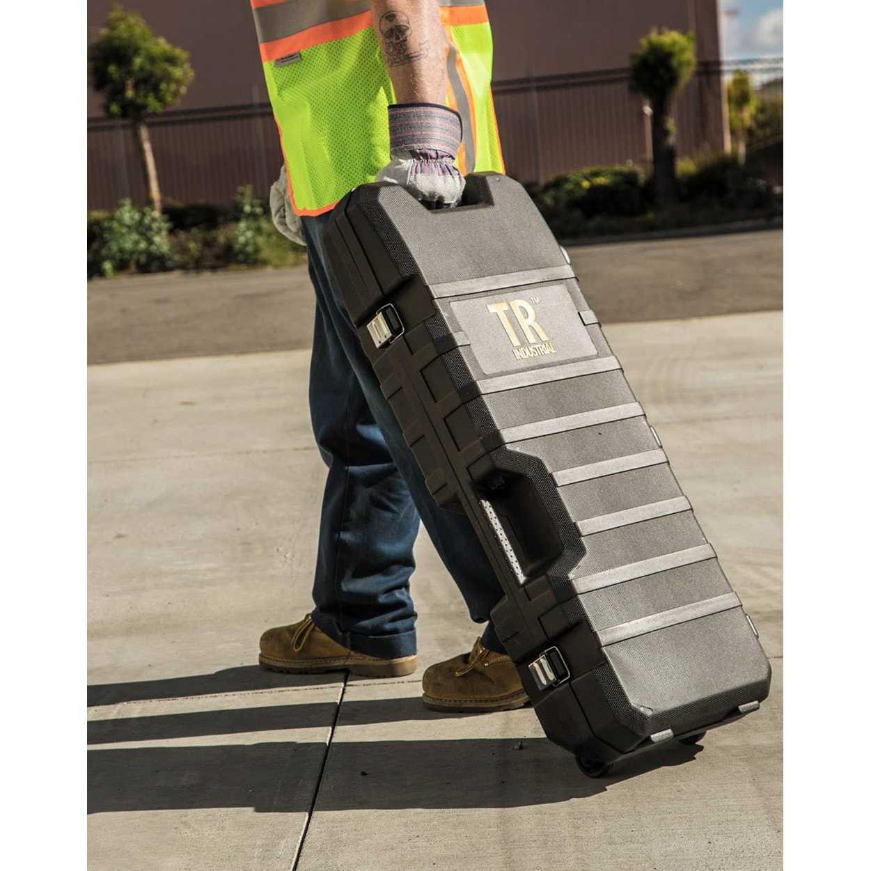 TR Industrial 11 Amp 31 lbs. Demolition Jack Hammer with Point, Flat and Spade Chisels - Shop Hardware Tools Online Store