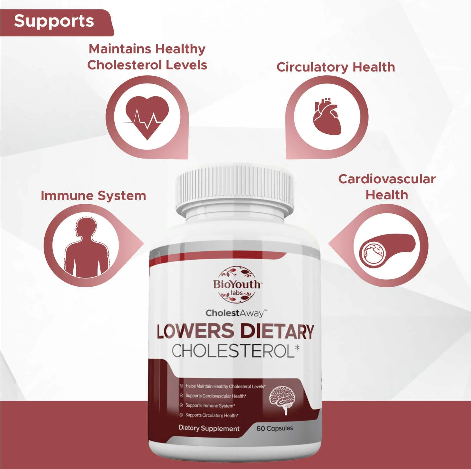CholestAway™ 100% Natural Cholesterol Supplement