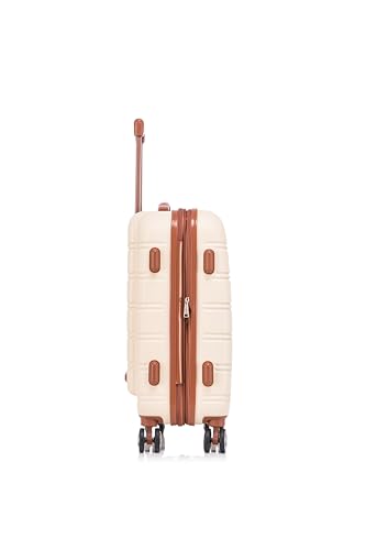 Rockland Melbourne Hardside Expandable Luggage with Spinner Wheels, 2TONENAVY, 2 Piece (20/28)