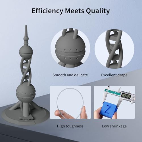 ANYCUBIC High Speed 3D Printer Filament 1.75mm Bundle, Rapid PLA Filament with High Prints Quality, Dimensional Accuracy +/- 0.02mm, Print with Most FDM 3D Printers, 1KG Spool, 2KG Blue + Bright Red