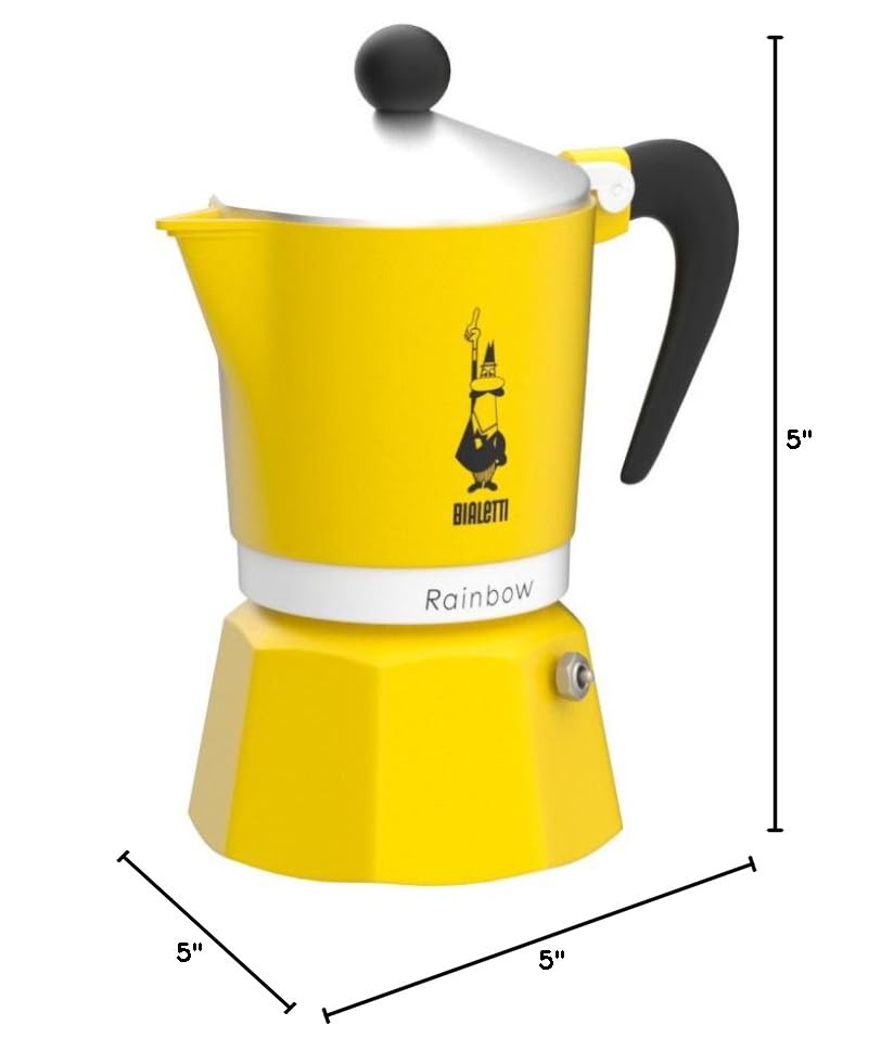 Bialetti - Moka Express Alpina: Iconic Stovetop Espresso Maker, Moka Pot 3 Cups (4.3 Oz - 130 Ml), Aluminium, Green