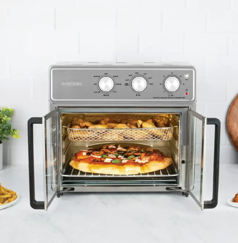 Refurbished Team International Group of America AFO 50939 SS Kalorik MAXX 26 Quart Air Fryer Oven, Stainless Steel 26-Quart Capacity