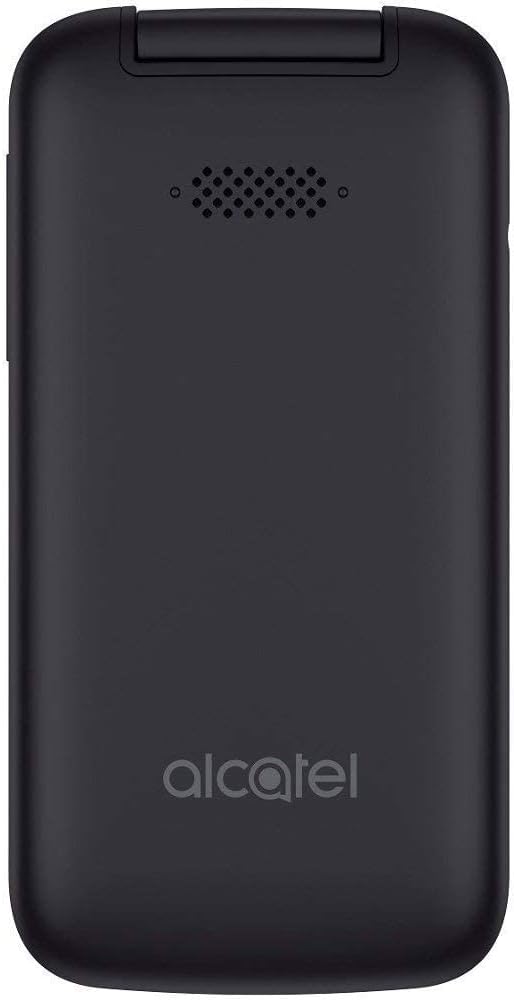 Alcatel SMARTFLIP 4052R | 4G LTE | 4GB Flip-Phone | Bluetooth, WiFi, Big Buttons | Carrier locked to AT&T. Phone is not unlocked - Volcano Black