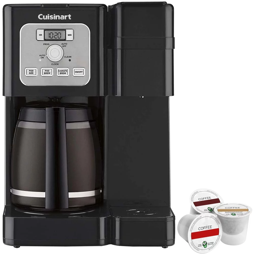 Cuisinart SS-12 Coffee Center Brew Basics (Black/Silver) Bundle with Victor Allen Colombian Single Serve Brew Cups of Coffee (Includes 3 K-Cups)