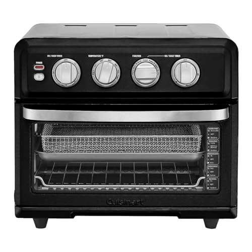 Cuisinart Air Fryer + Convection Toaster Oven, 8-1 Oven with Bake, Grill, Broil & Warm Options, Stainless Steel, TOA-70