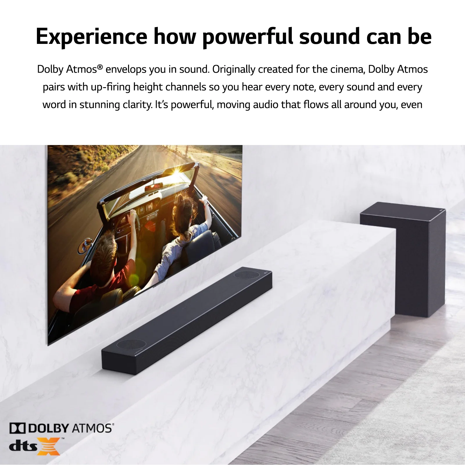 LG 3.1.2 Channel High Res Audio Soundbar with Dolby Atmos and 4K Pass-Through, SPM7A