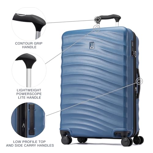 Travelpro Maxlite Air V2 Hardside Expandable Carry on Luggage, 8 Spinner Wheels, Lightweight Hard Shell Suitcase, TSA lock, Black, Carry On 21-Inch