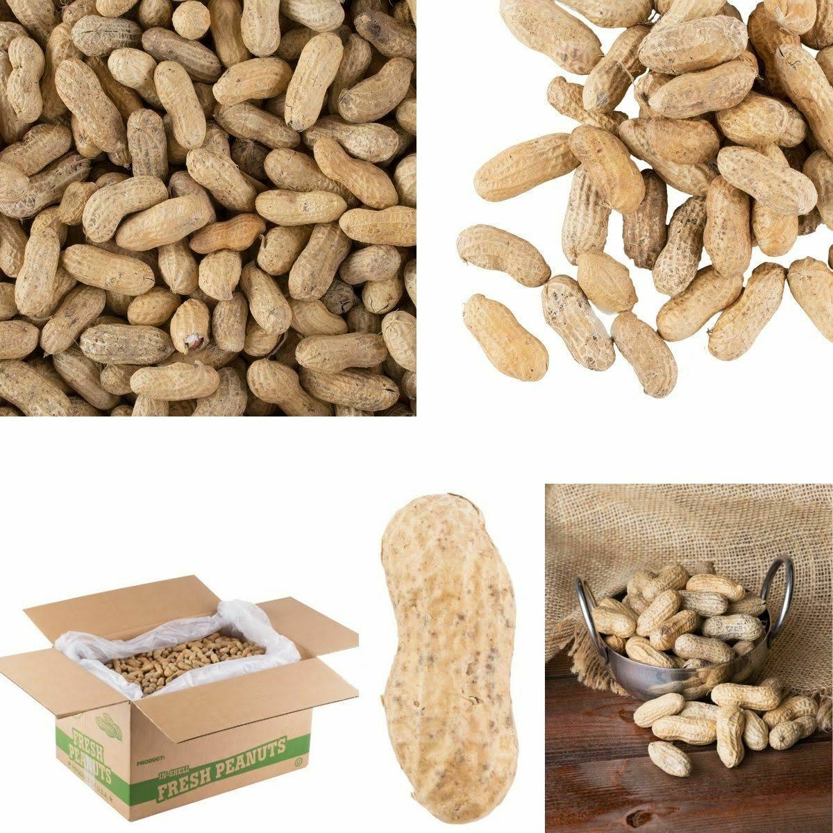 Hampton Farms 25 lb. Roasted Unsalted In-Shell Peanuts