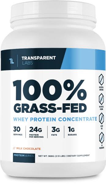 Transparent Labs 100% Grass-Fed Whey Protein Concentrate Salted Caramel / 2 Tubs