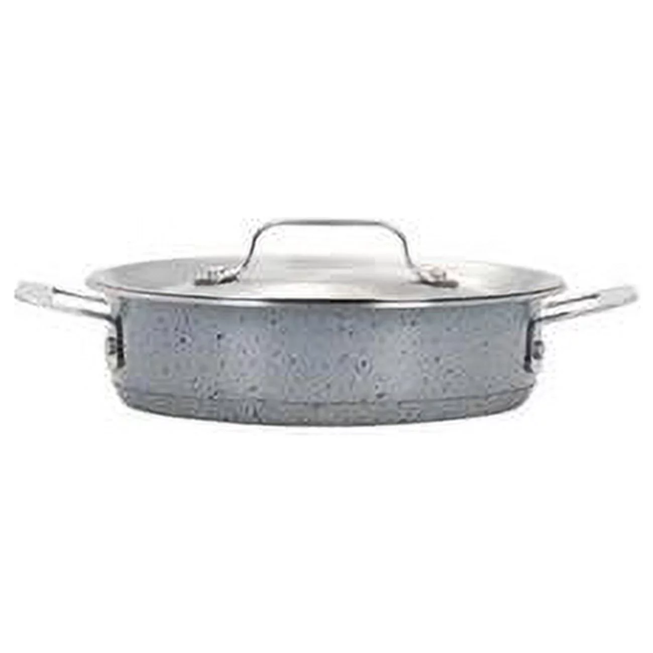 1 qt 24 oz Hotstone Starlight Cucina Round Casserole with Lid - Induction Bottom