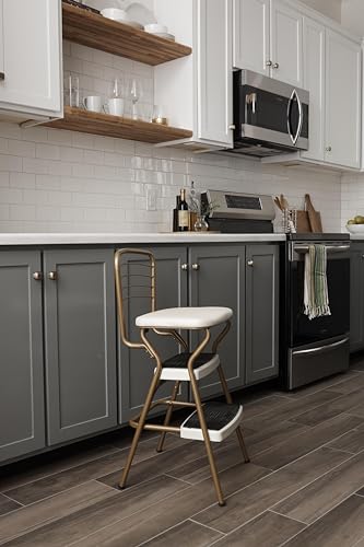 Cosco Stylaire Chair and Step Stool, 1-Pack, Black